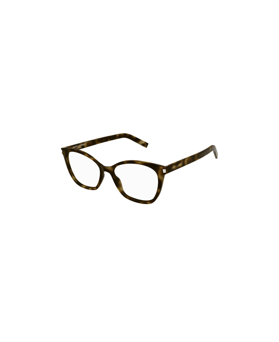 Saint Laurent Sl 282 Slim Cat-eye Frame Glasses In Black