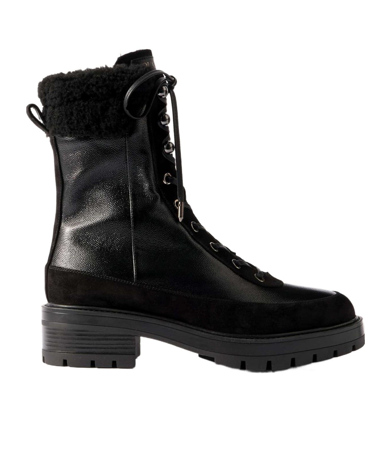 AQUAZZURA ROUND-HEAD SHORT BOOTS