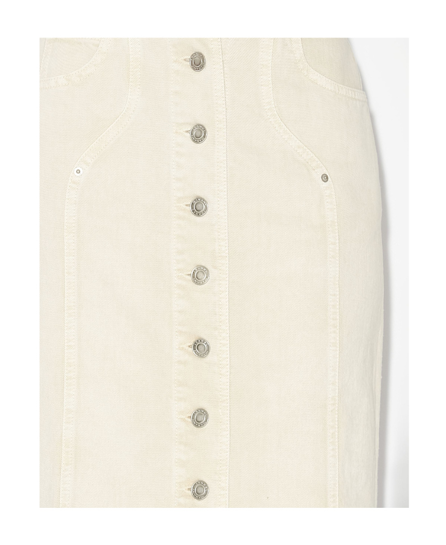 Isabel Marant Étoile Denim Vandy Skirt For In White