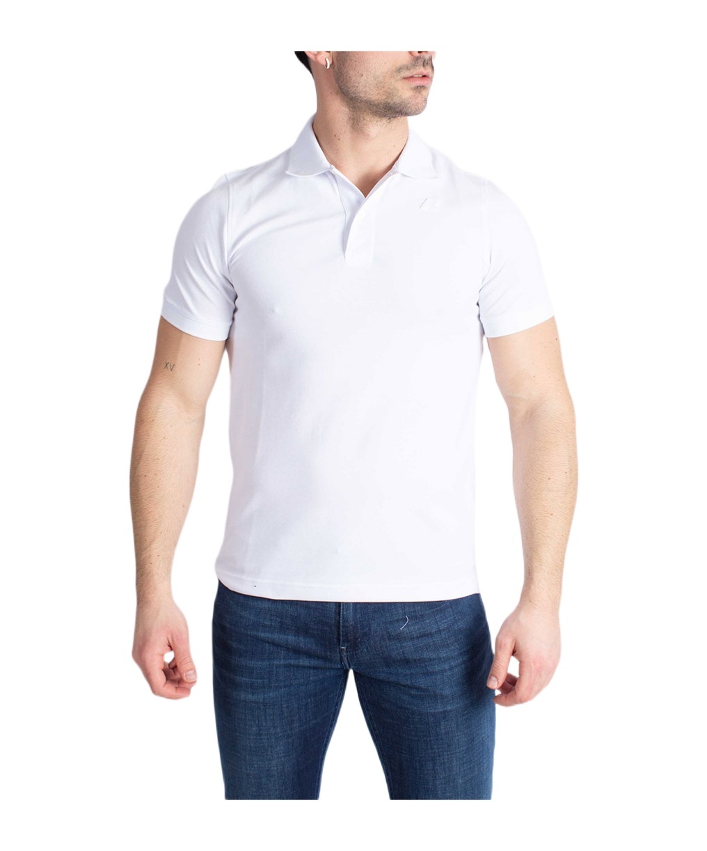 K-way Short-sleeved Polo Shirt In White