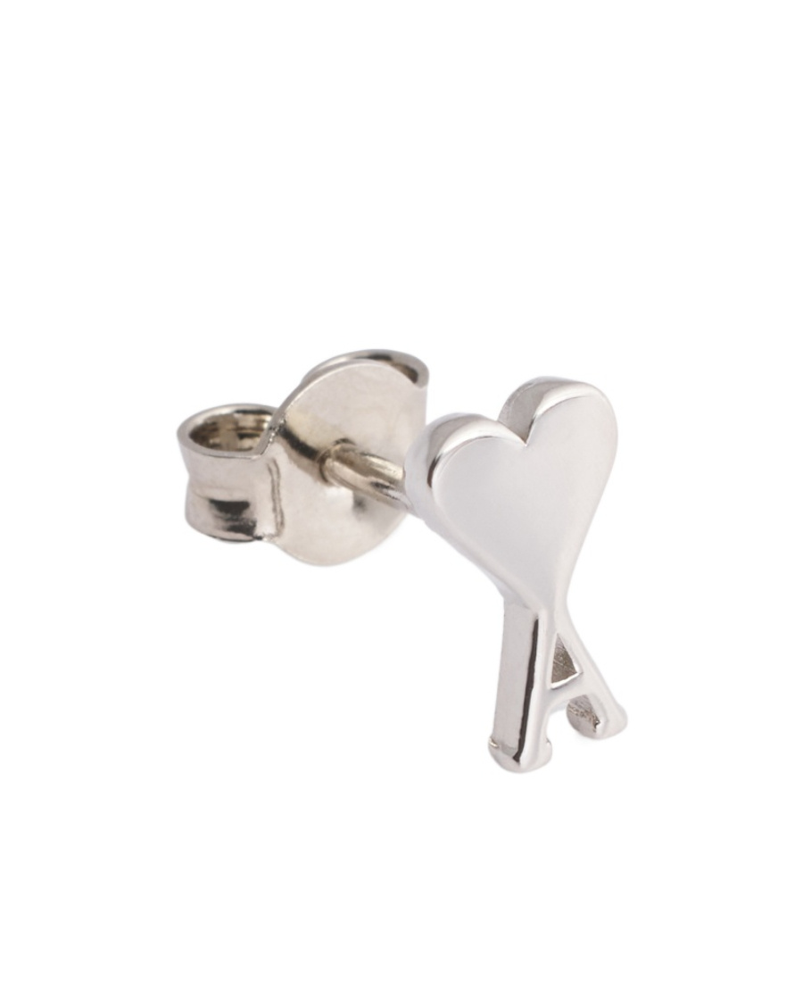 Ami Alexandre Mattiussi Ami De Coeur Single Earring In White