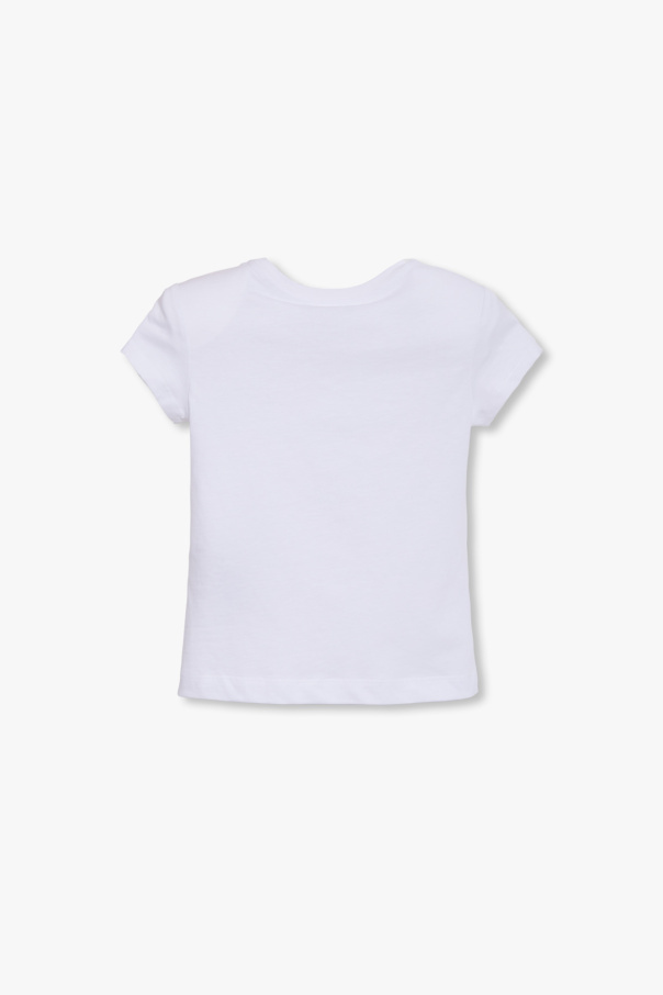 Balmain Logo-embellished Cotton T-shirt In White