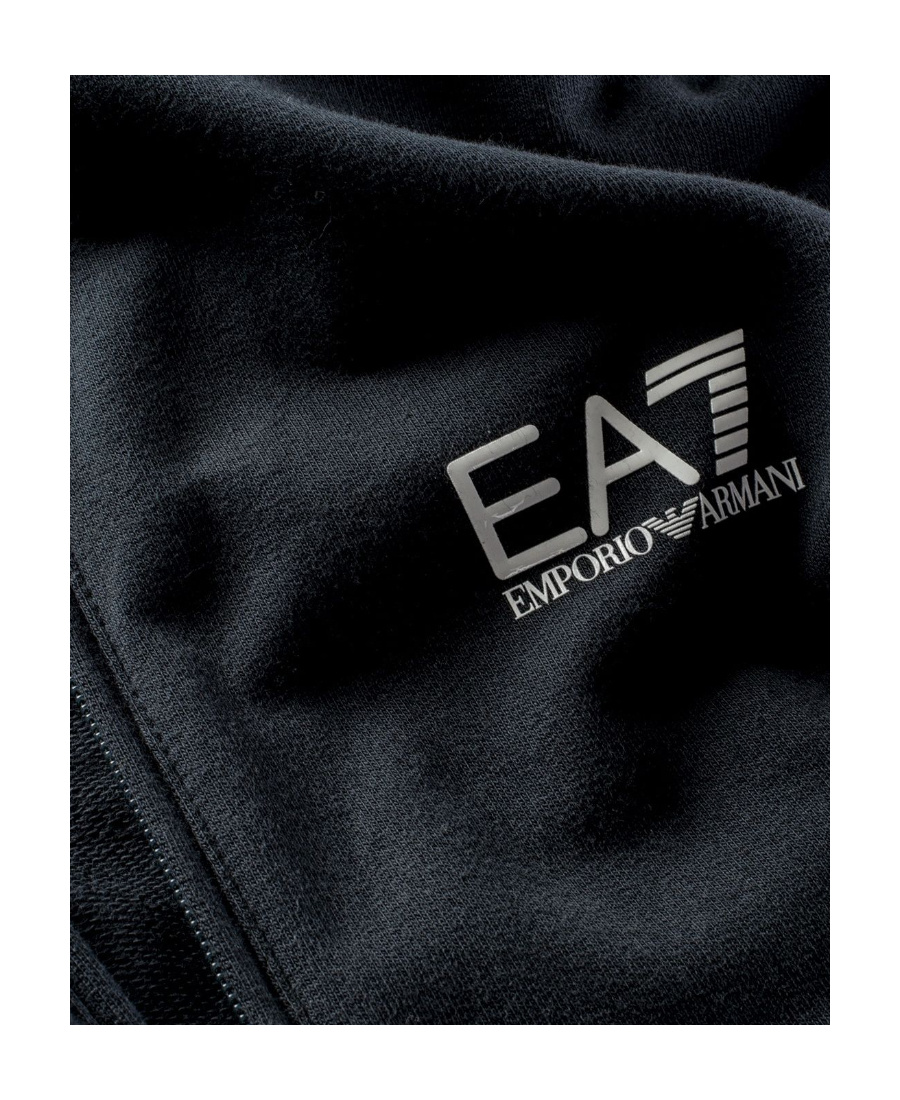 Ea7 Chest-logo Lightweight Jacket In Black