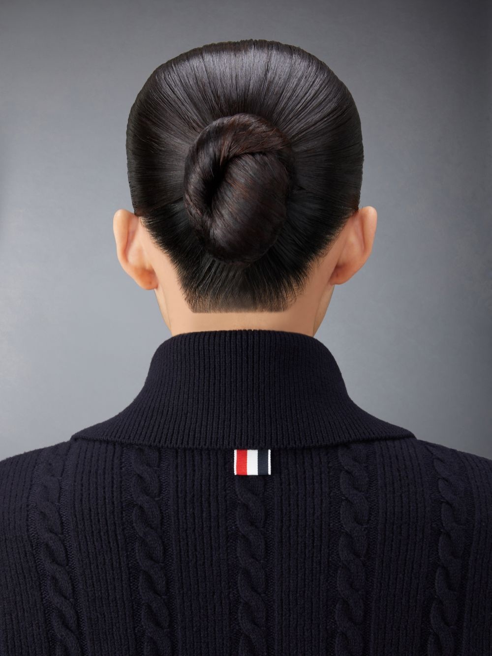 Thom Browne '4-bar Heavy Knit Cardigan In Black