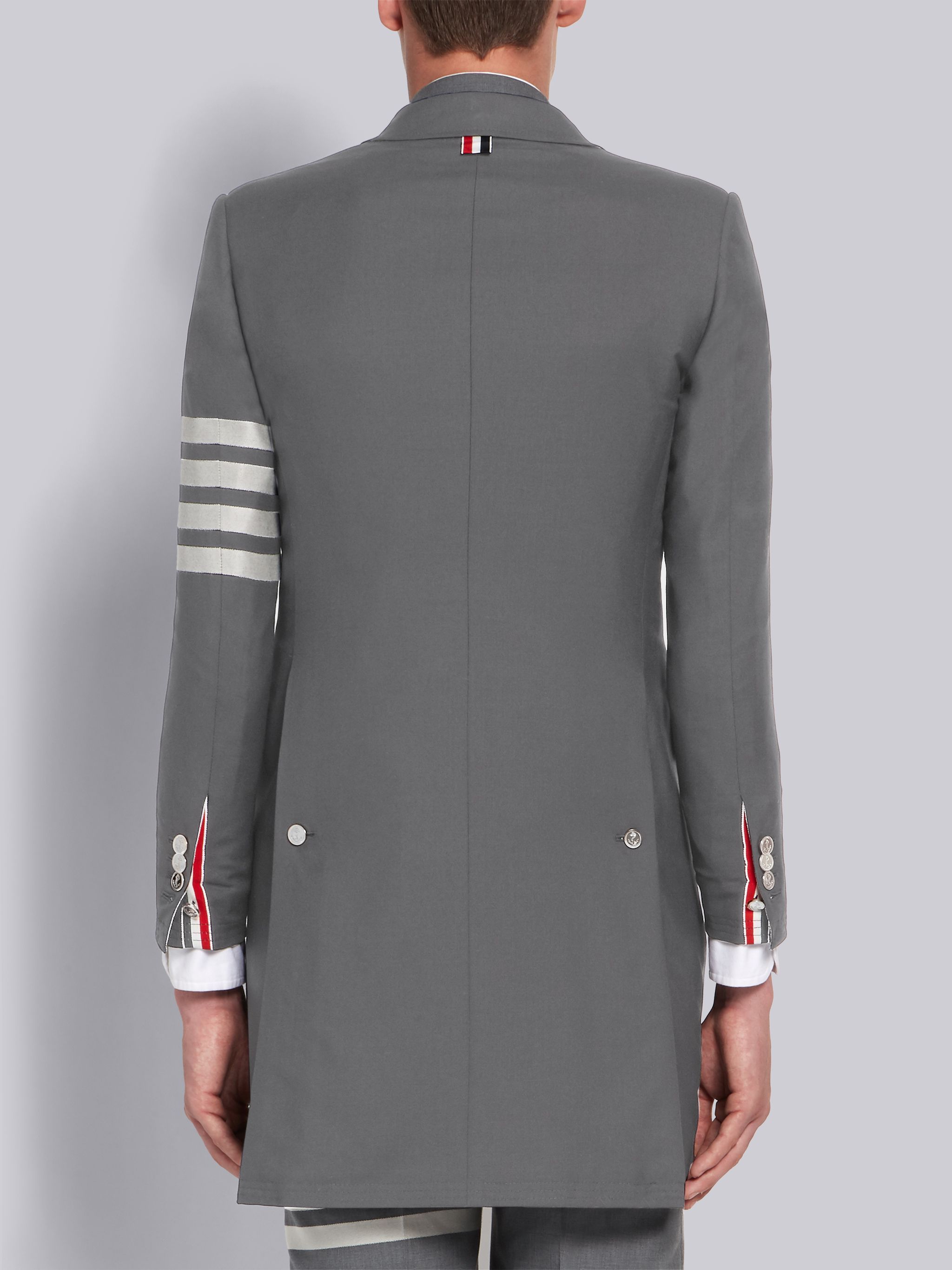 Shop Thom Browne Chesterfield Coat In Black