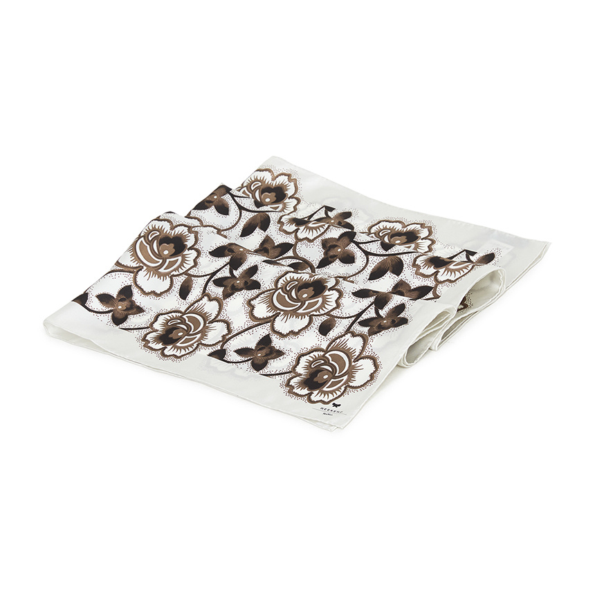 Weekend Max Mara Patterned Silk Scarves In White