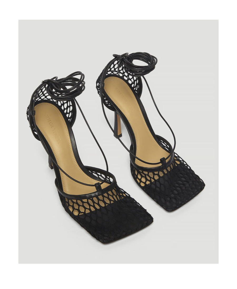 Bottega Veneta Stretch Mesh Pumps In Black