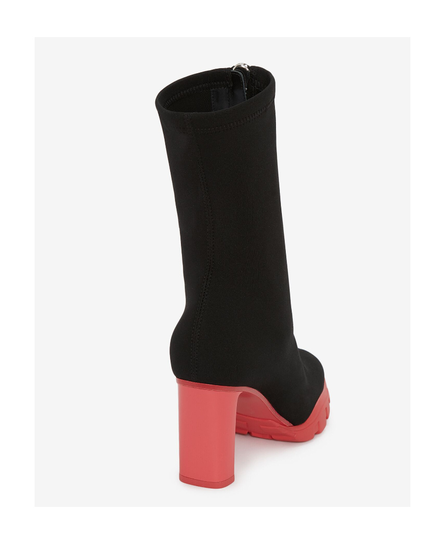 Alexander Mcqueen Scuba 85 Boots In Black