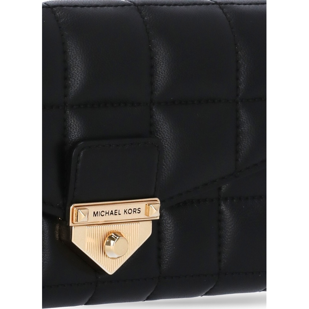 Michael Michael Kors Soho Quilted Crossbody Bag In Black