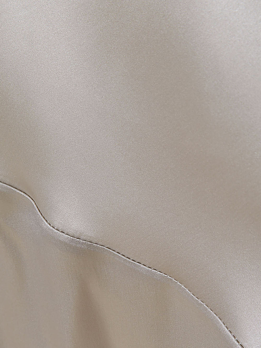 Magda Butrym Cowl Neck Silk Dress With Hem And Draping In Nude
