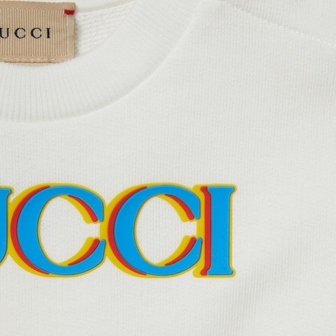 Gucci Print Sweater In White