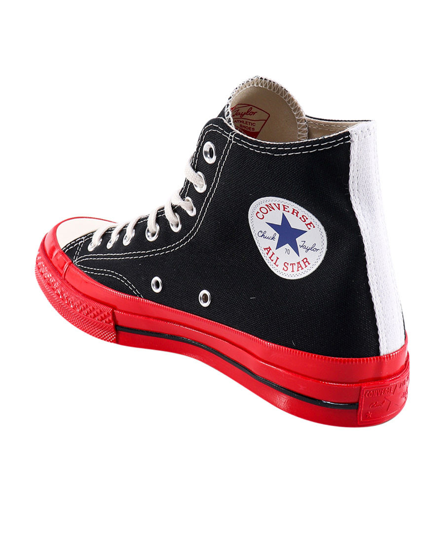COMME DES GARÇONS PLAY X CONVERSE HIGH-TOP SNEAKERS
