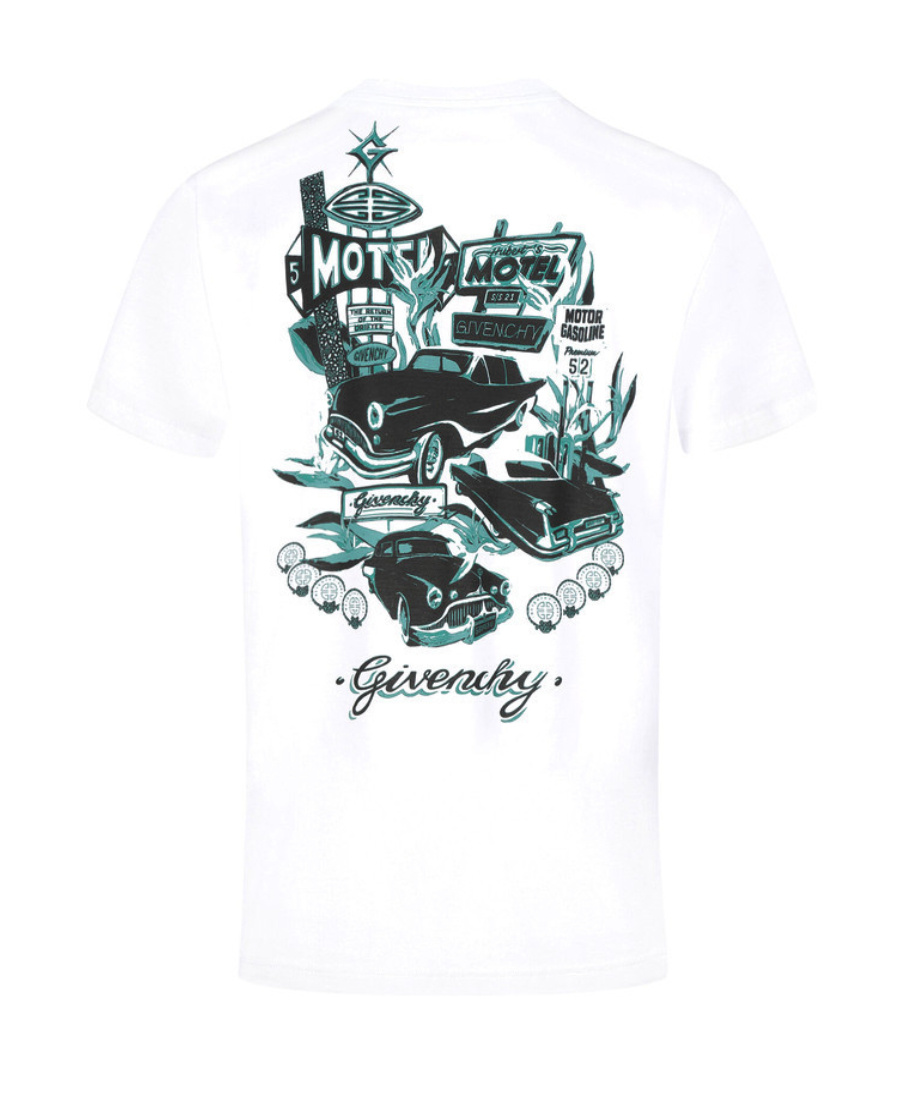 Givenchy T-shirt With Round Neck And Short Sleeves In White