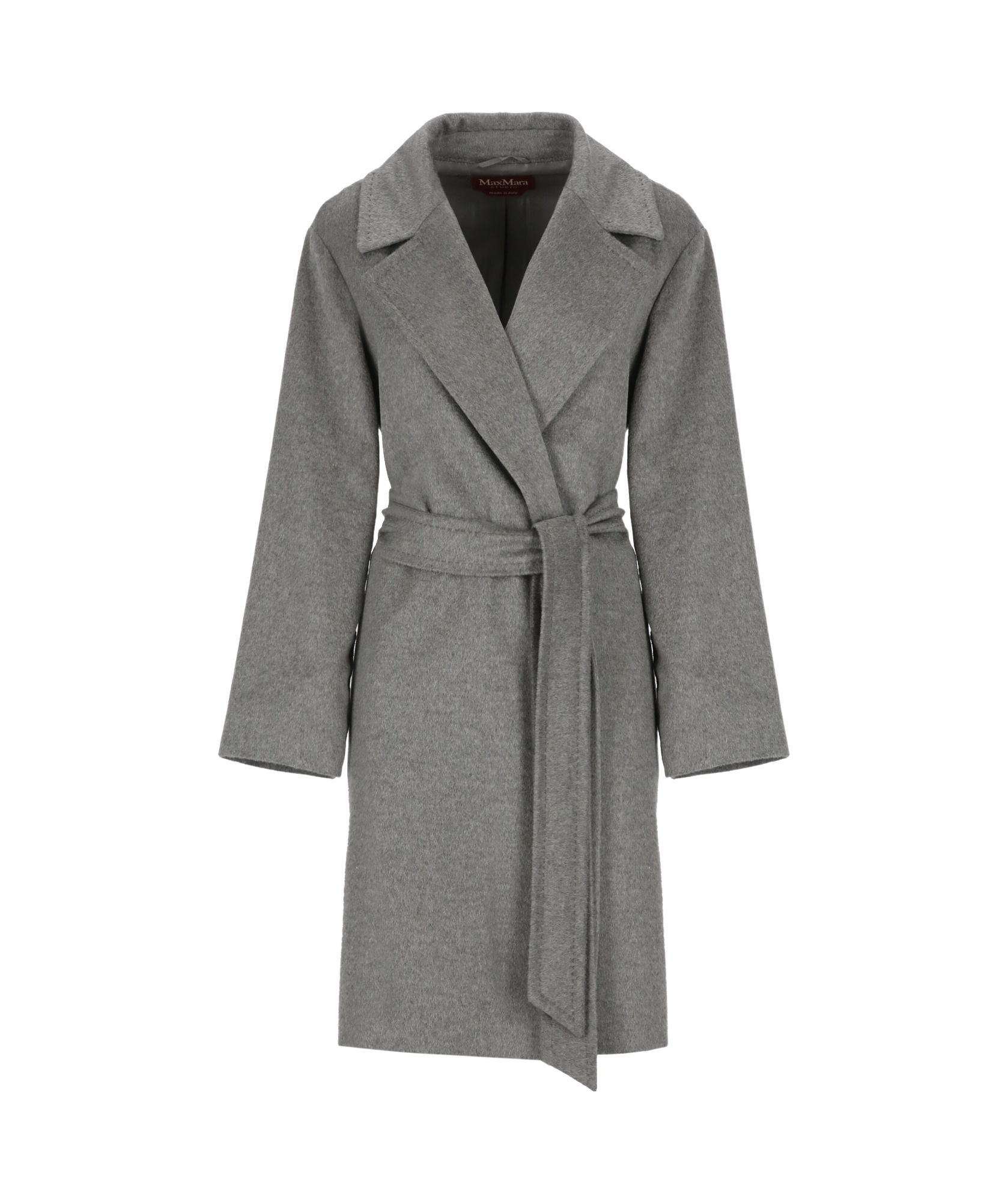 Max Mara Long-sleeved Coat In Gray