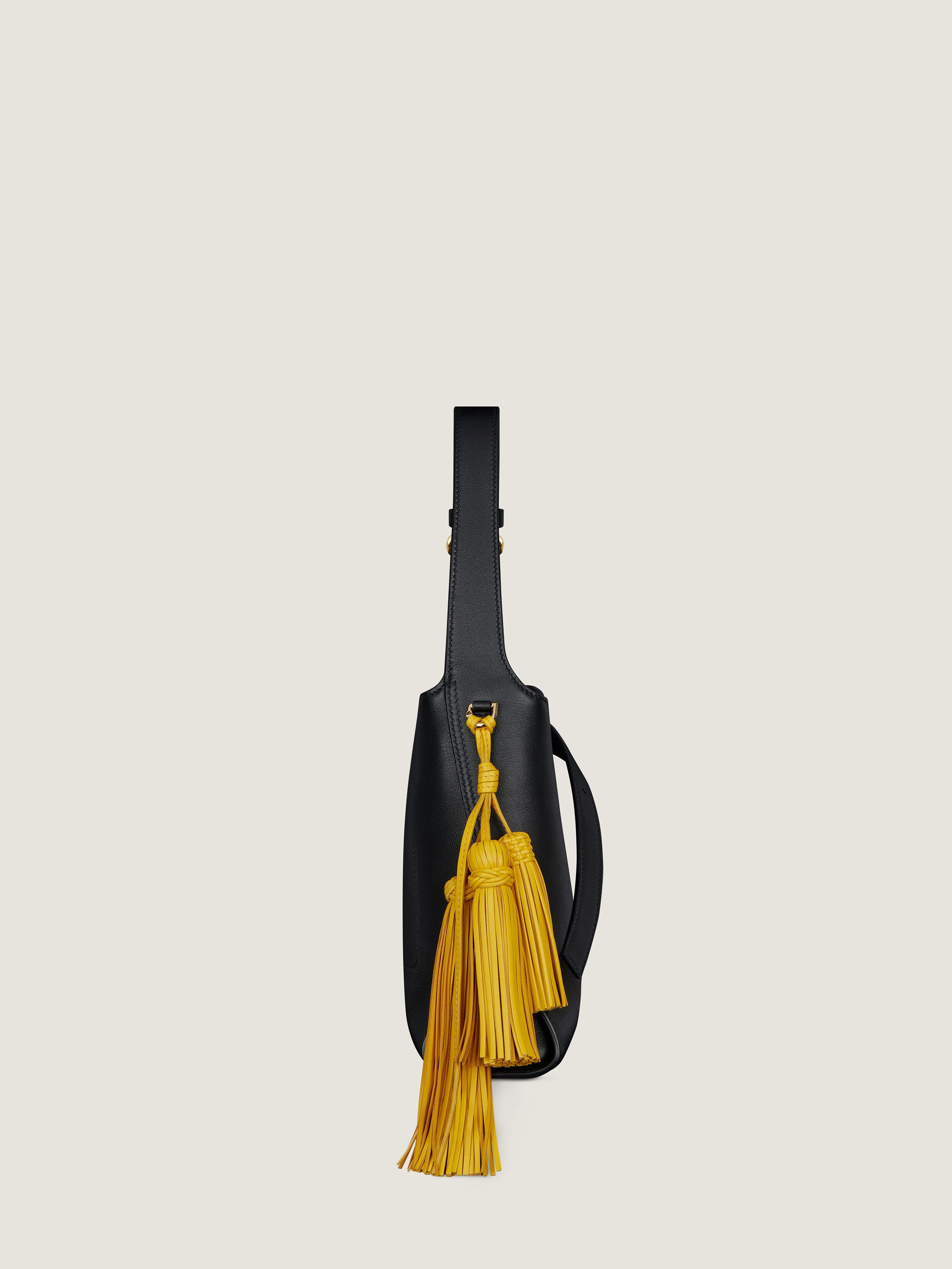 Givenchy Day Mini Hobo Bag In Smooth Leather In Black