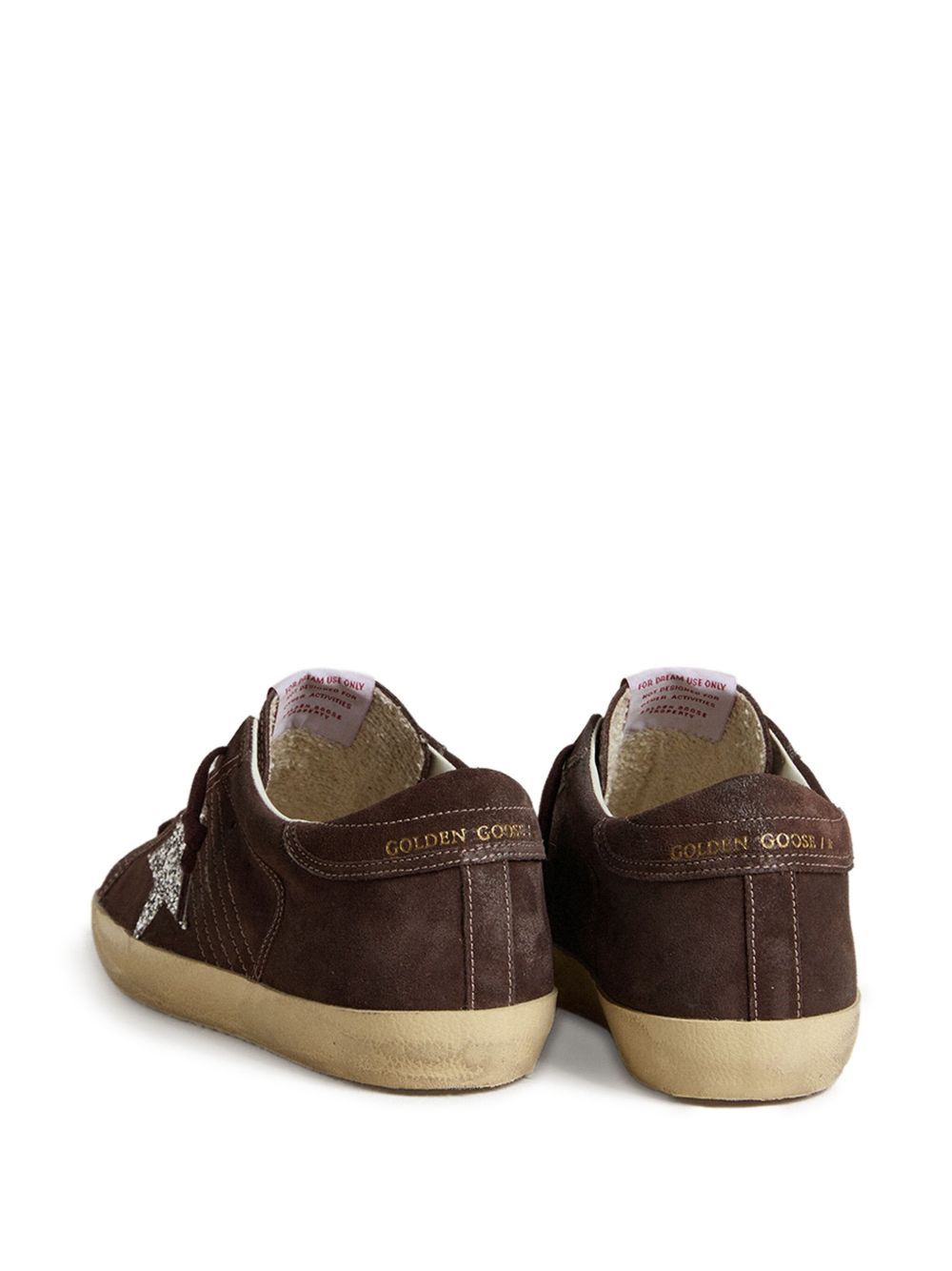 Golden Goose Super Star Glitter-star Embellished Sneakers In Black