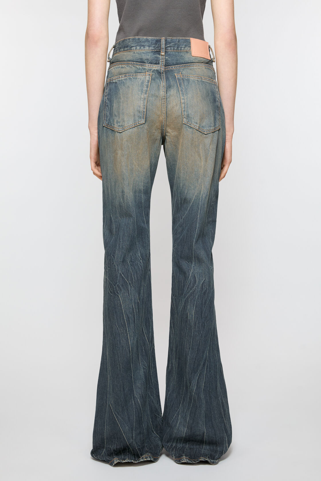 Acne Studios High-rise Bootcut Jeans In Multicolor