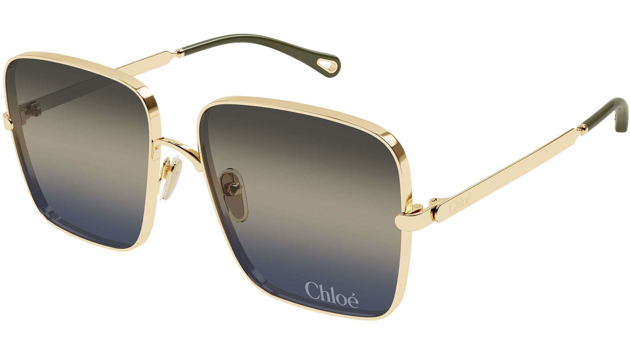 Chloé 61mm Gradient Square Sunglasses In Black