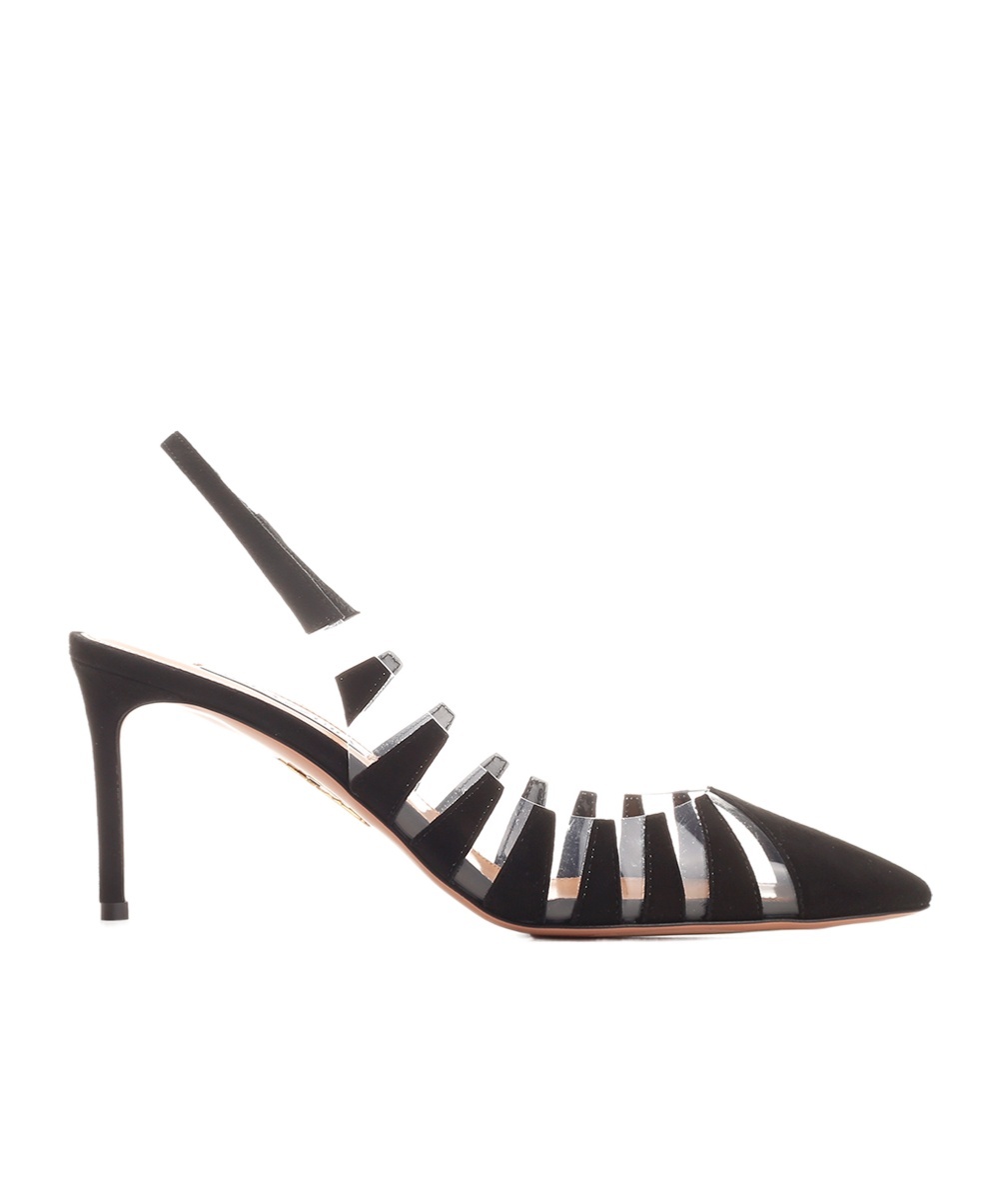 Aquazzura Hot Rumor Sling 105 Pumps In Black