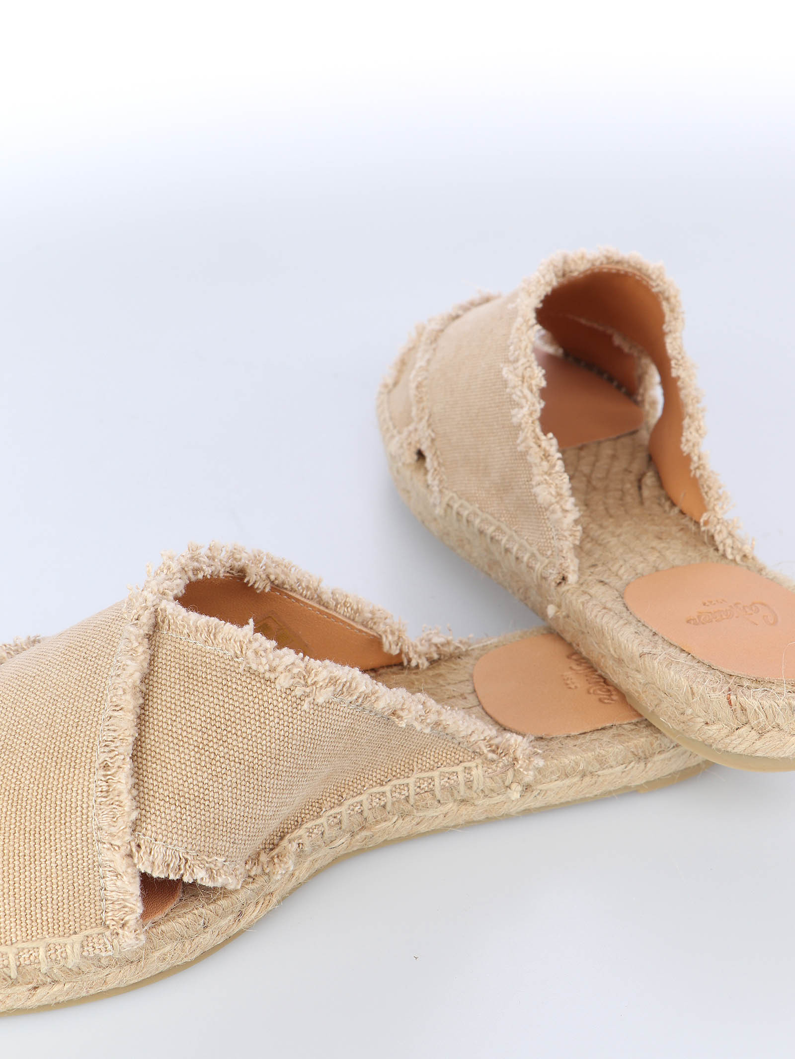 Shop Castaã±er Cross Strap Sandals