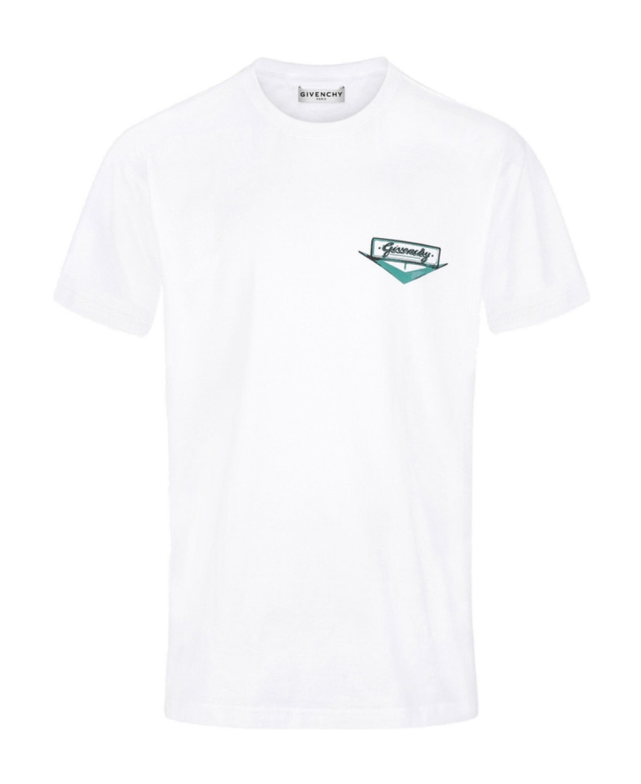 Givenchy T-shirt With Round Neck And Short Sleeves In White