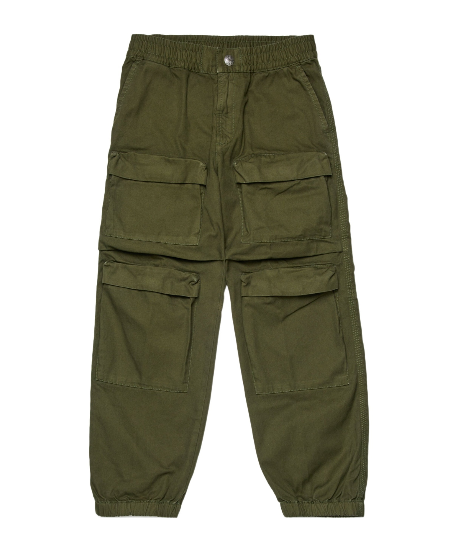 Diesel Cotton Trousers In Green