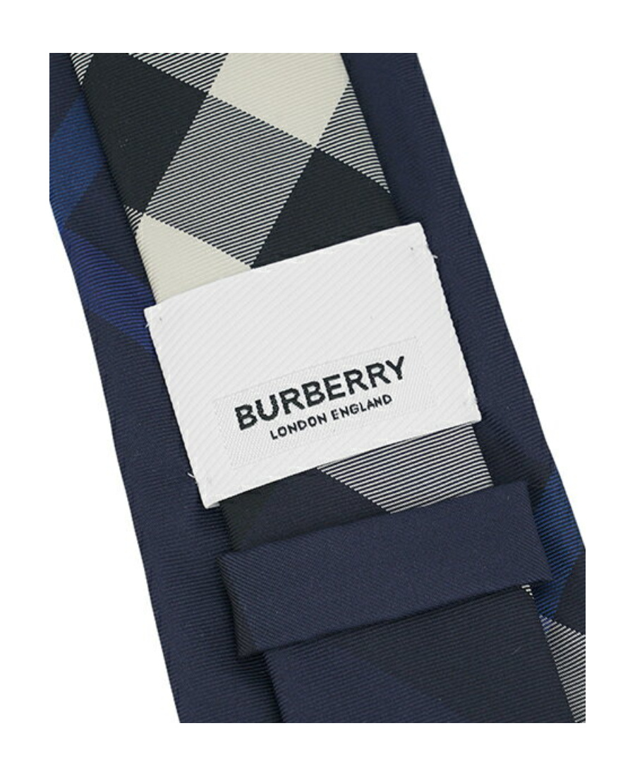 Burberry Classic Cut Check Tie In Black