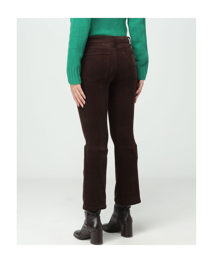 Frame High Waist Cropped Jeans In Black