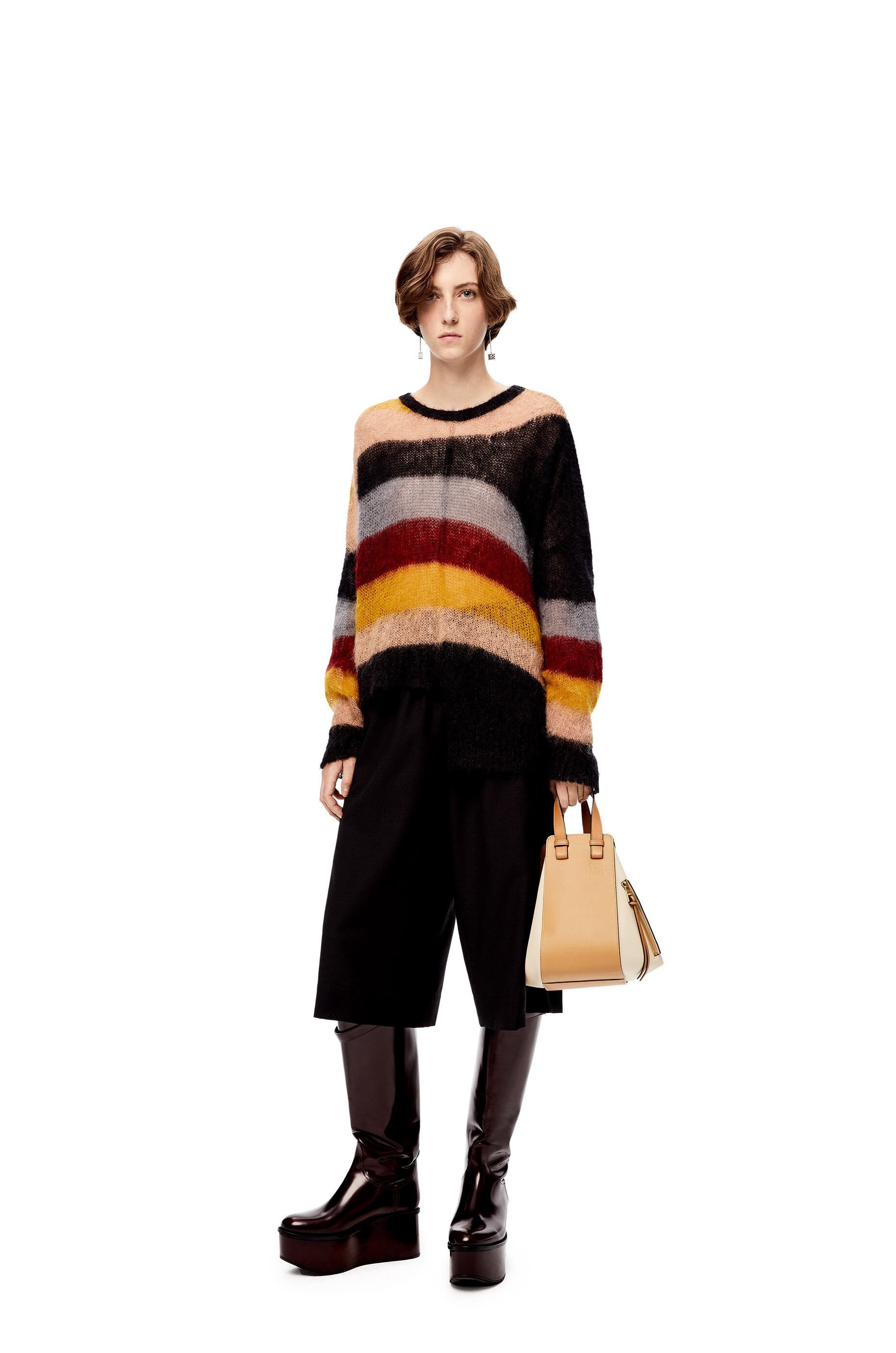 Loewe Small Hammock Shoulder Bag In Nude