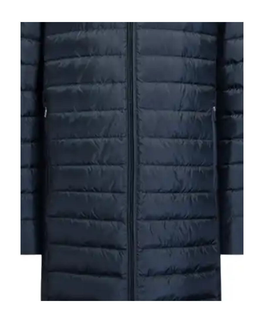 Emporio Armani Logo Down Jacket In Black