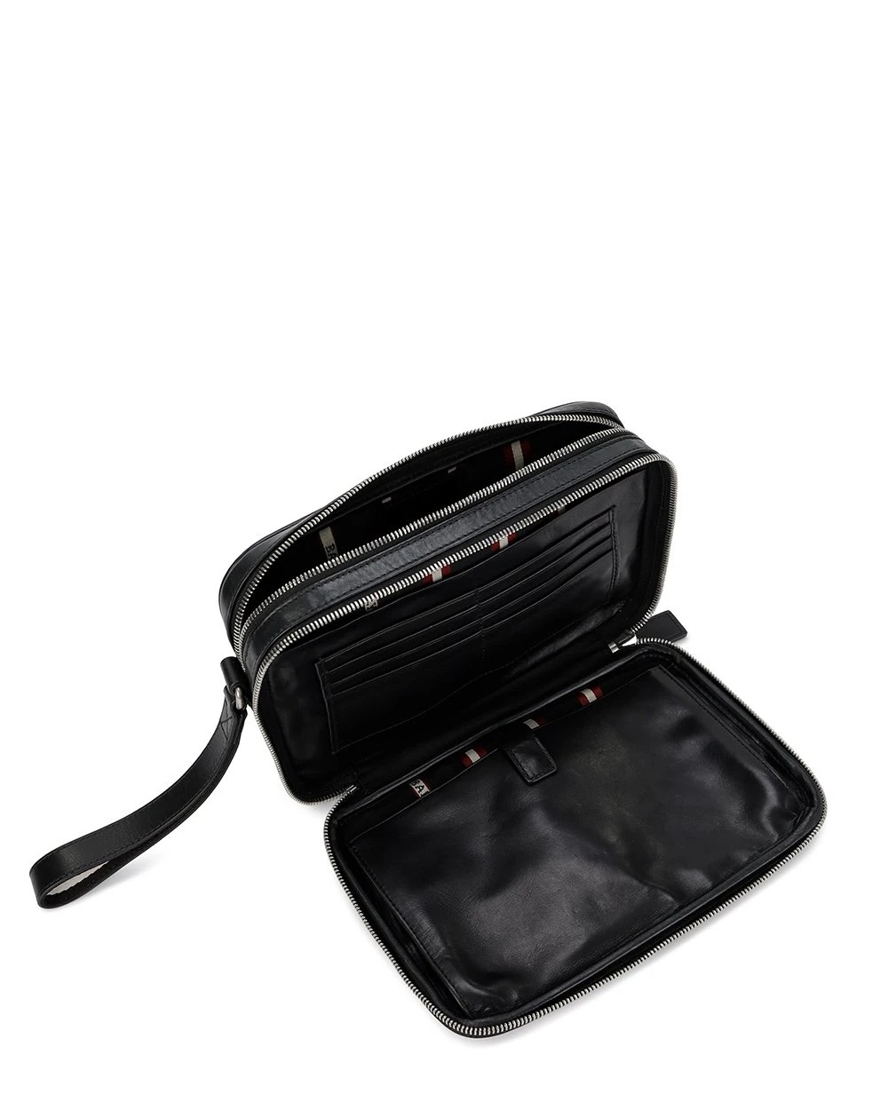 Bally Logo Hand-held Bag In Black