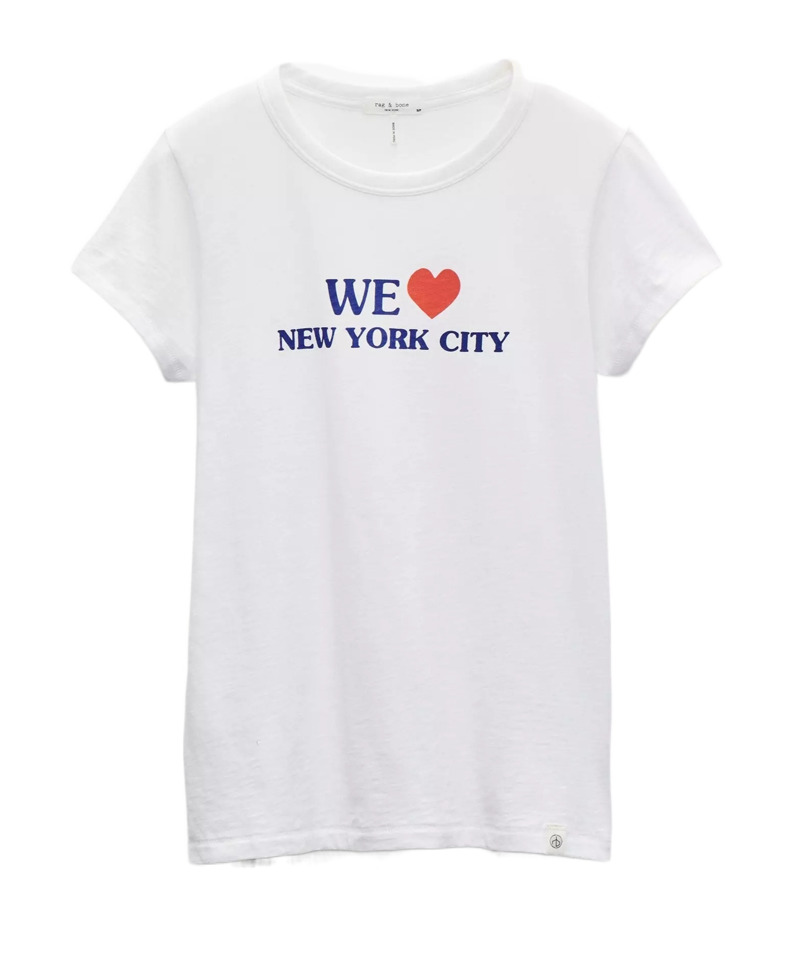 Rag & Bone Short-sleeved T-shirt In White