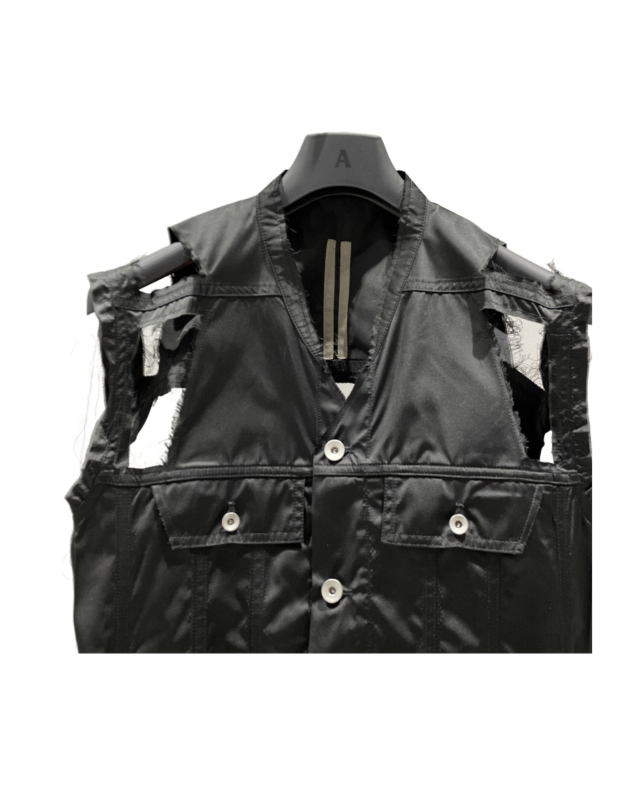 Rick Owens Drkshdw Logo Vest Casual Jacket In Black