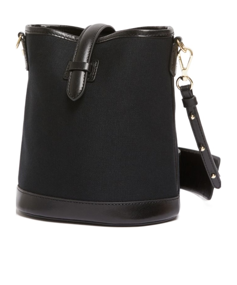 WEEKEND MAX MARA SMALL CANVAS BUCKET BAG