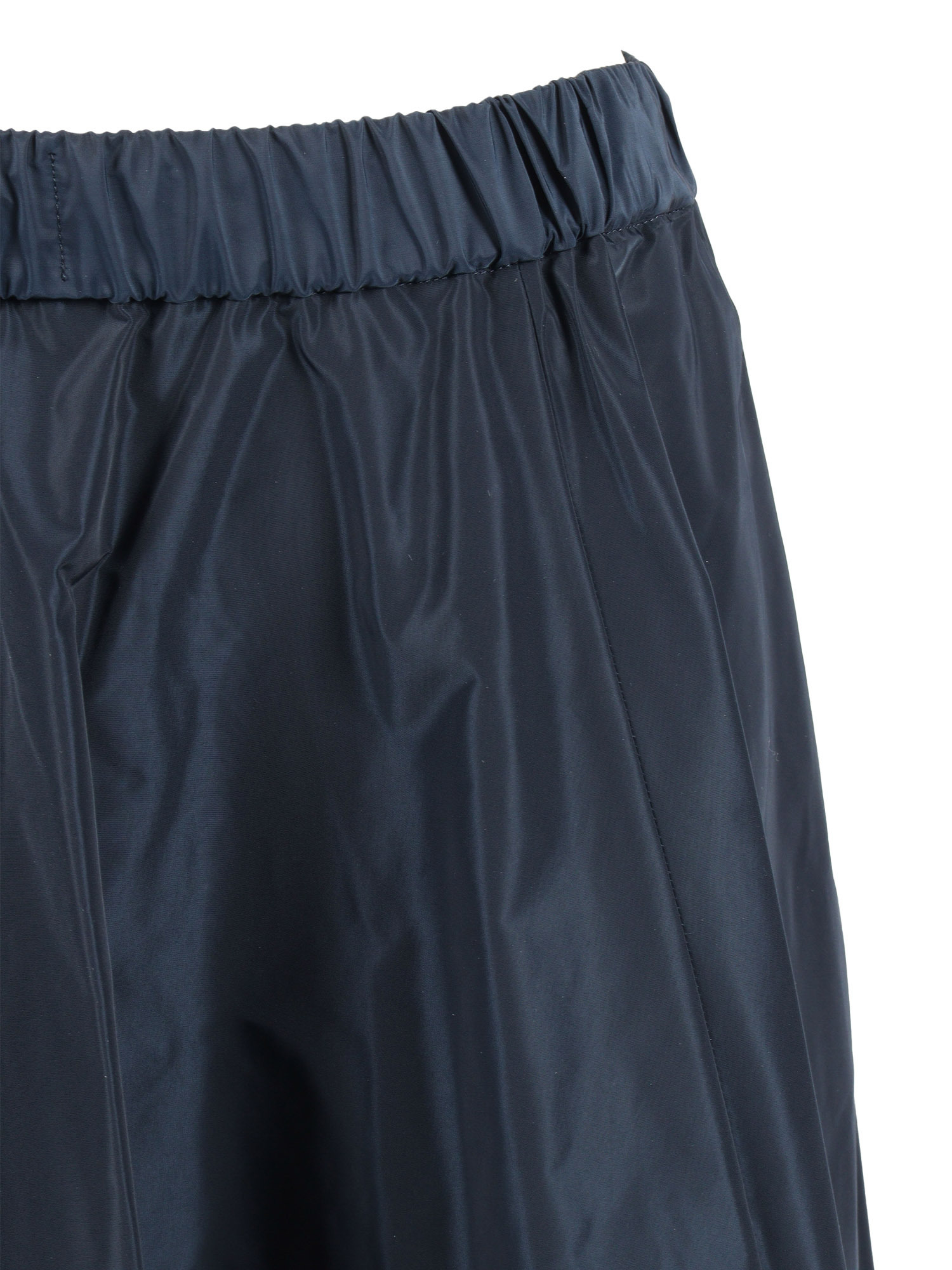 Aspesi Pleated A-line Mid-length Skirt In Blue