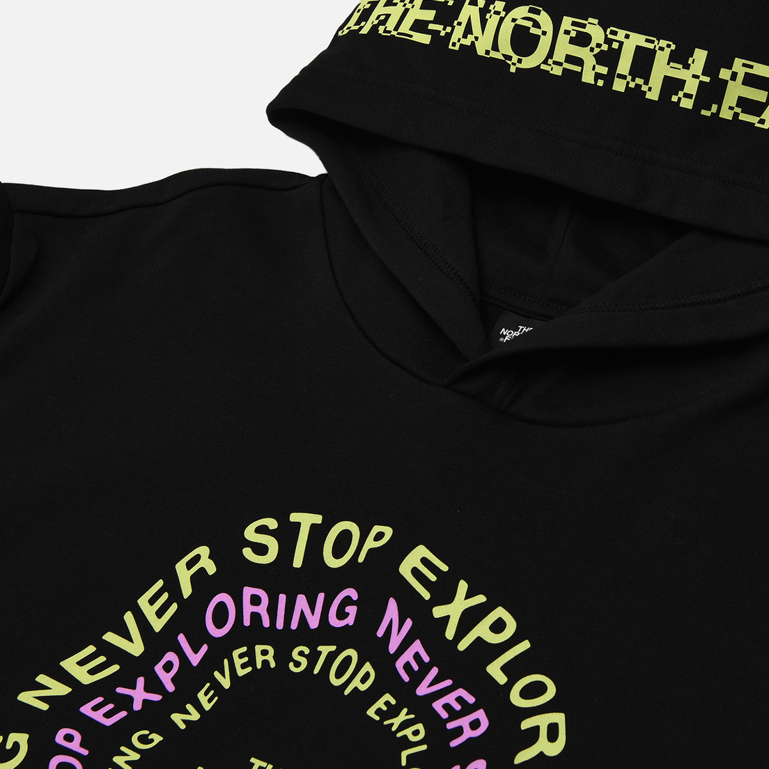 The North Face Nse Pattern Hoodie In Black