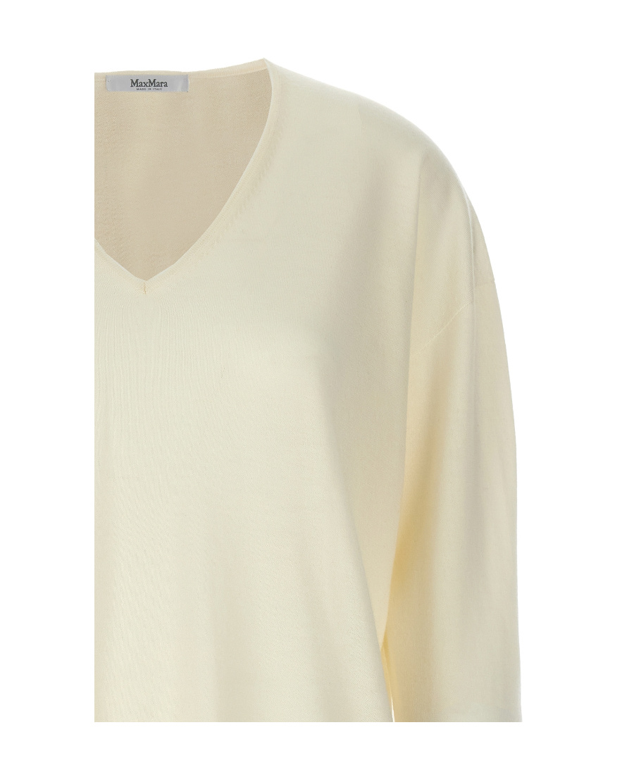 Max Mara Sand Cashmere Sweater In Nude