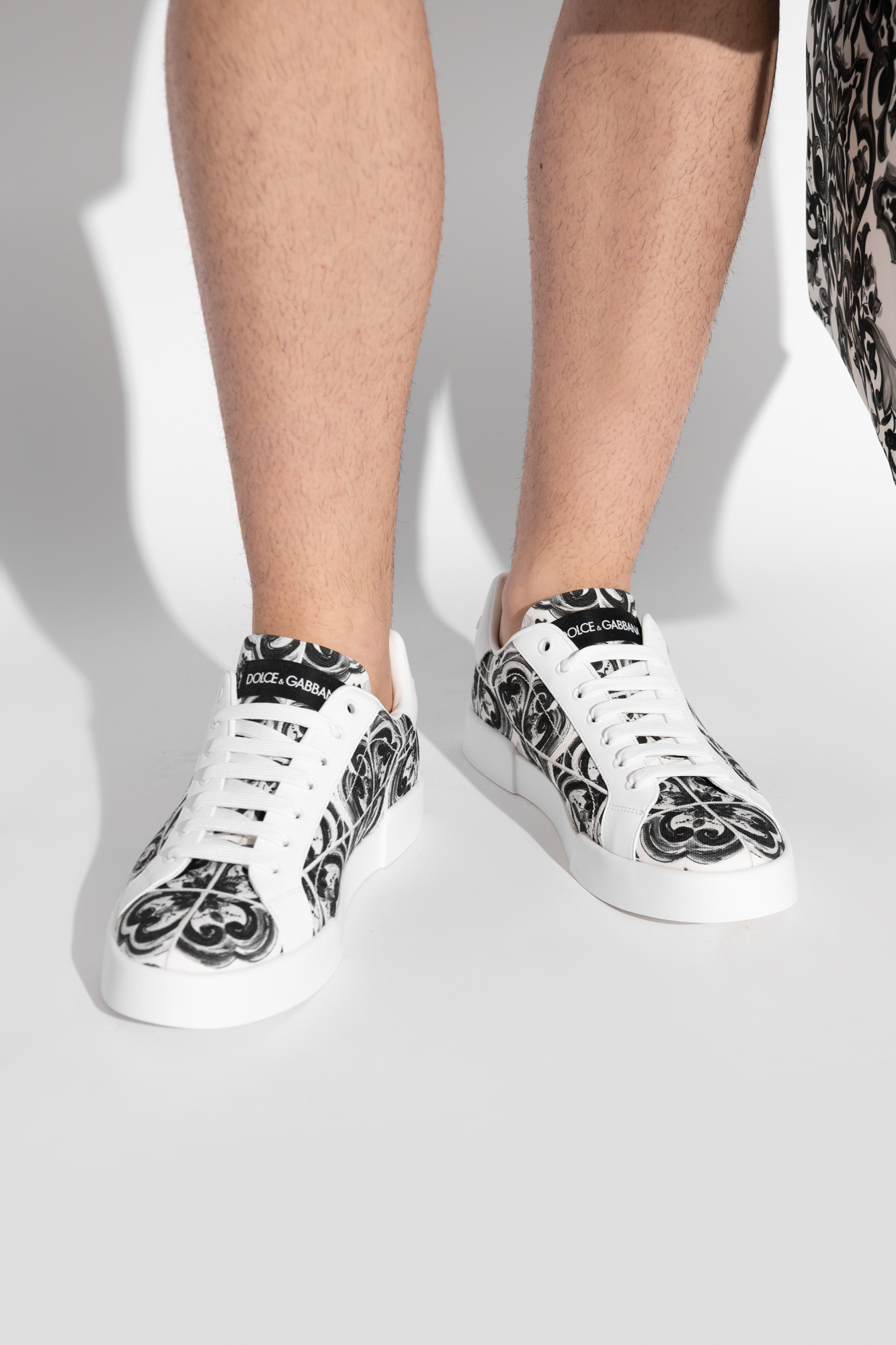Dolce & Gabbana Majolica-print Portofino Light Strobel Sneaker