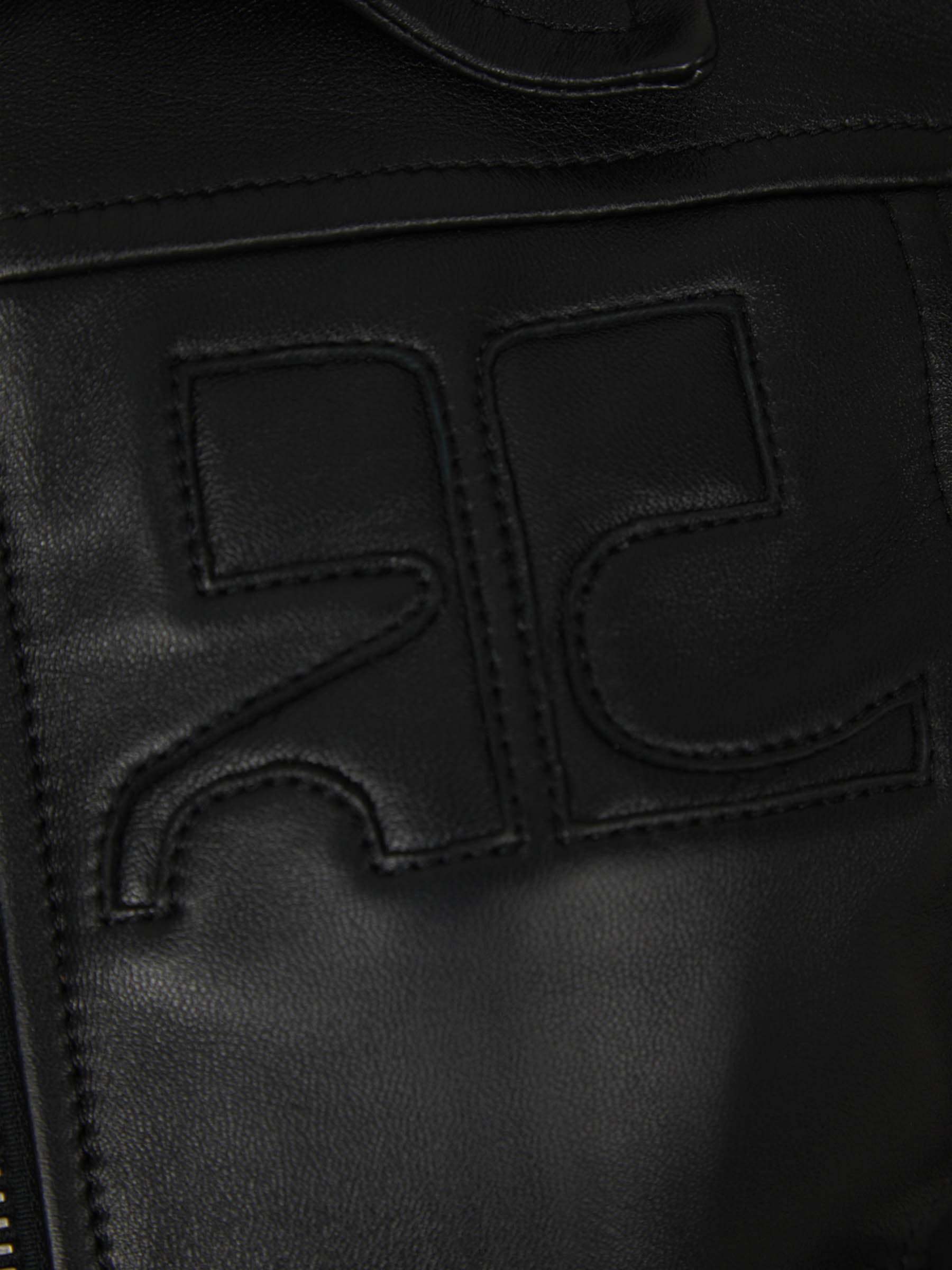Shop Courrèges Iconic Zip-up Jacket In Black