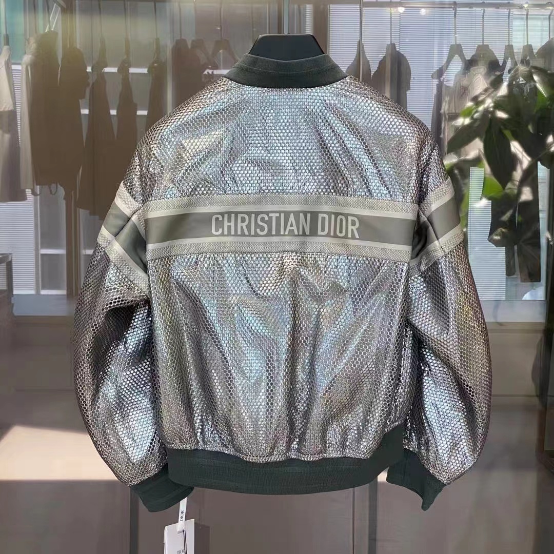 DIOR GRID BASEBALL JACKET 