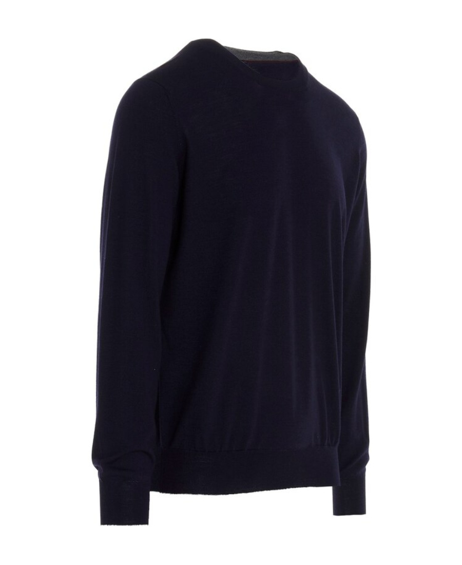 Brunello Cucinelli Pullover Man Sweater Black Size 48 Virgin Wool In Black