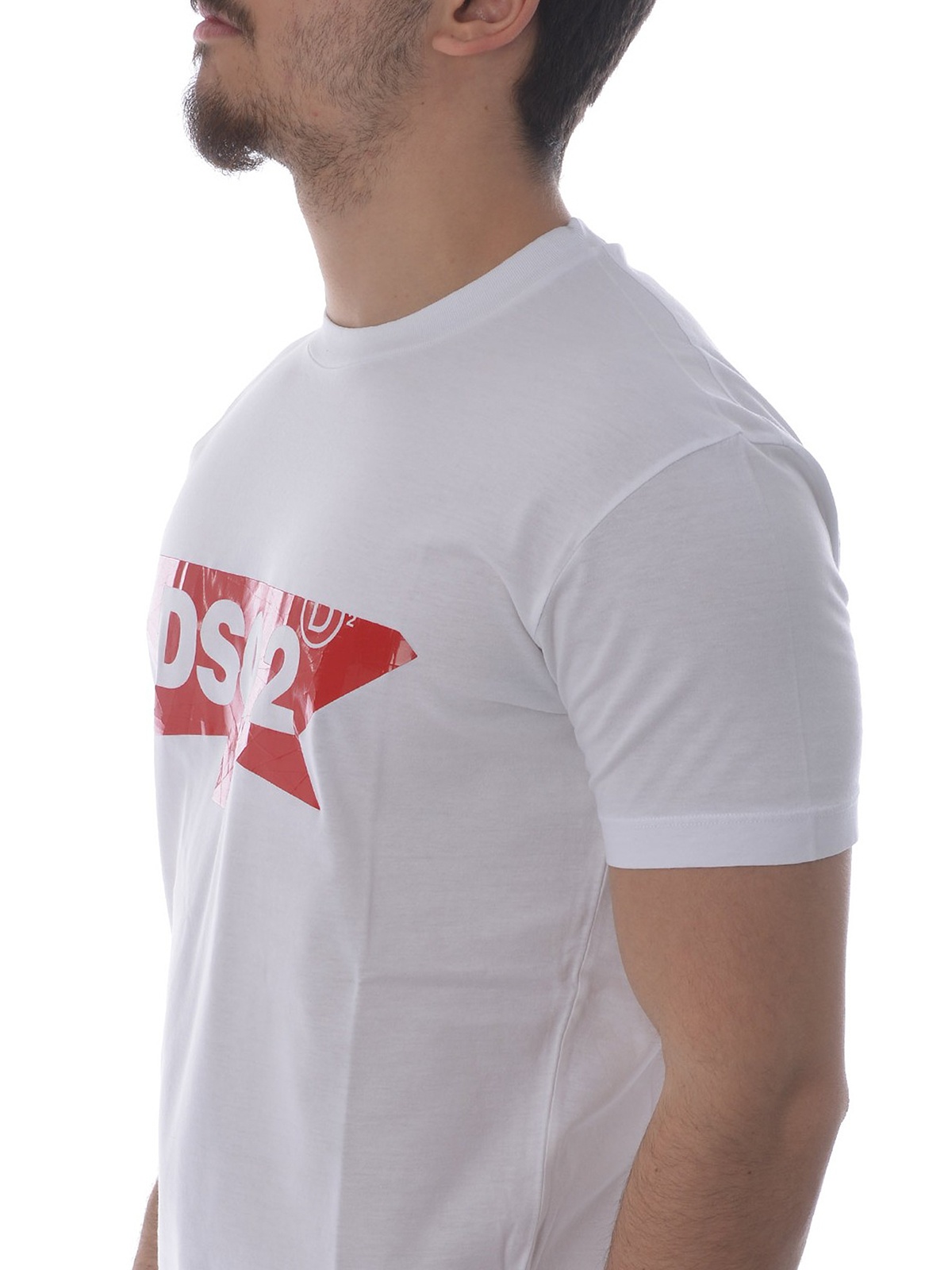 Dsquared2 Logo Printed T-shirt In White