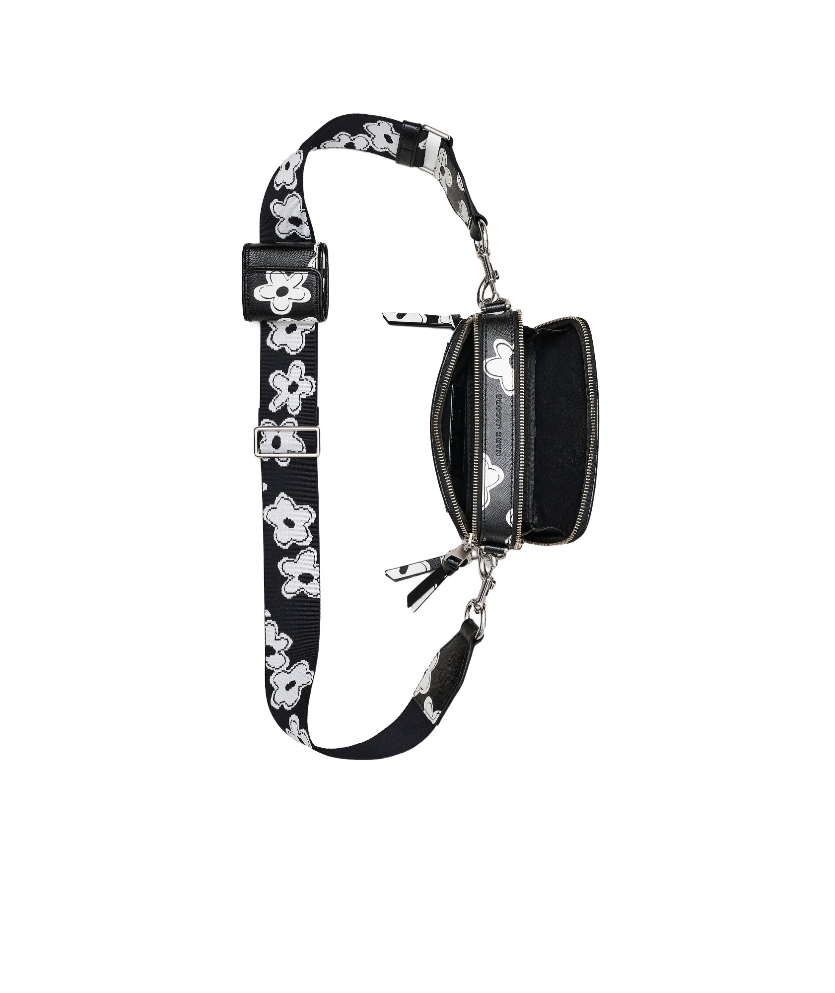 Marc Jacobs Zippered Shoulder Bag In Black
