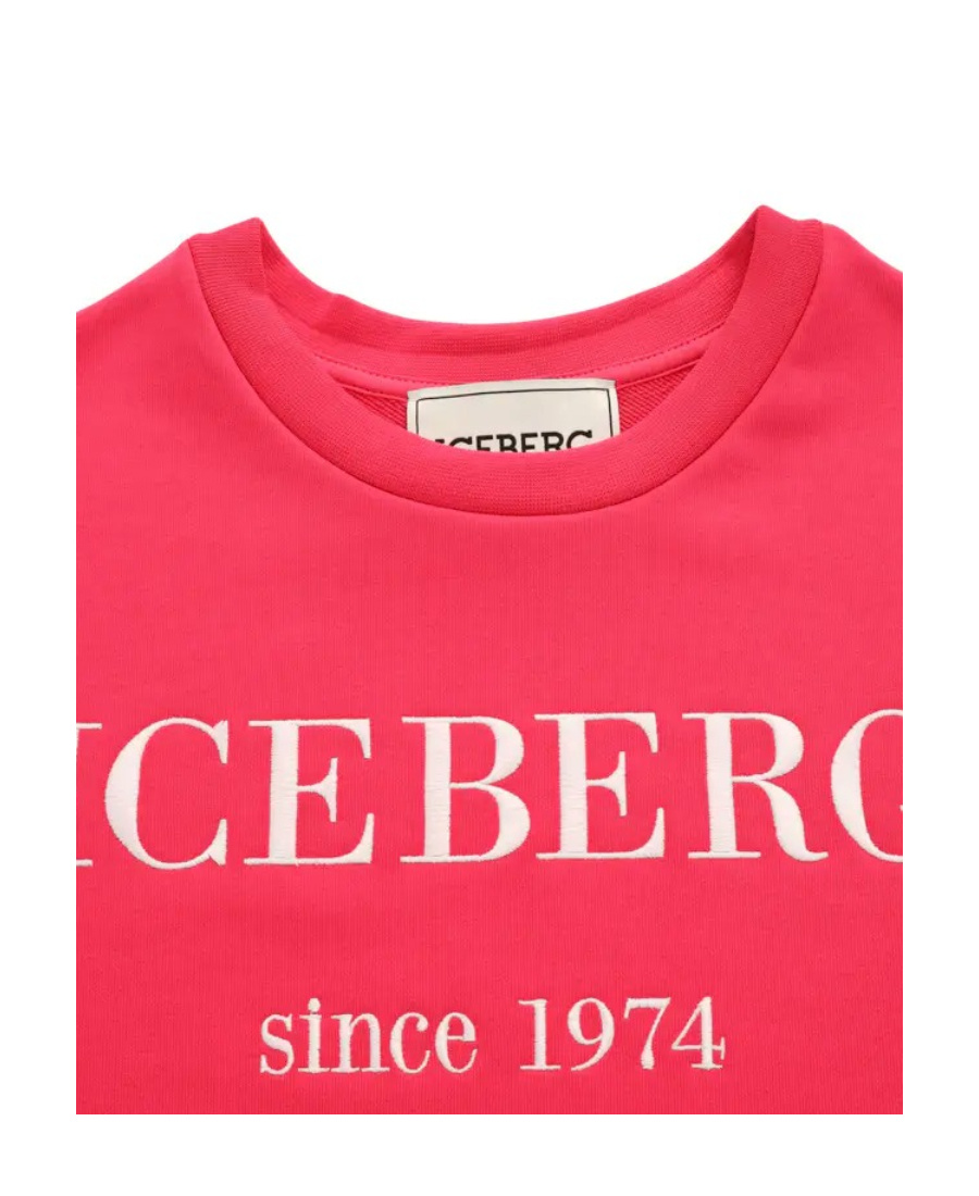 Iceberg Round-neck Pullover In Red