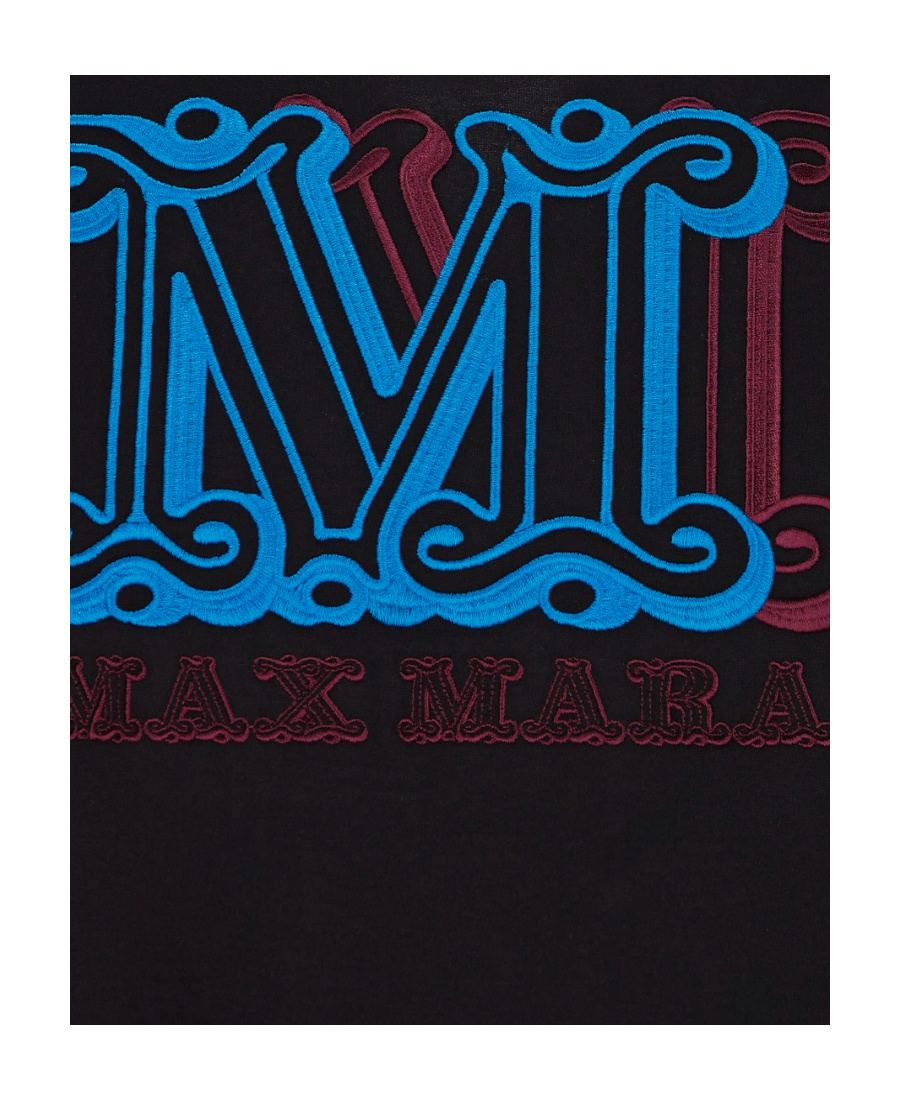 Max Mara Logo-print T-shirt In Black