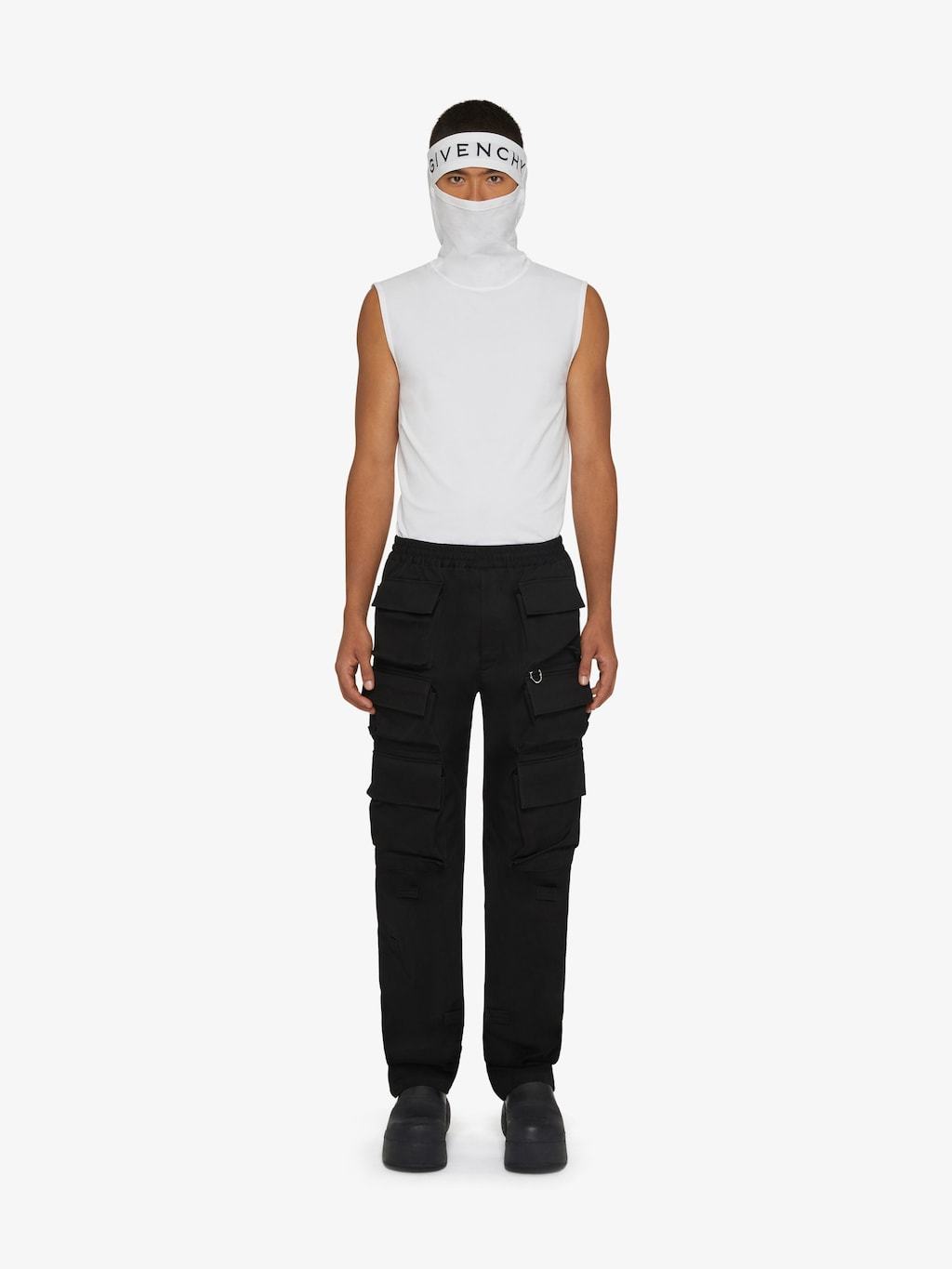 Givenchy Sleeveless Balaclava Top In White