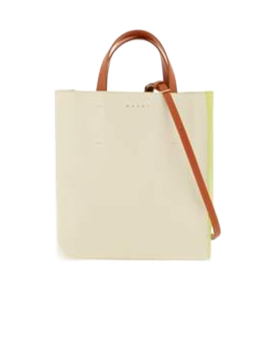 Marni Medium Museo Tote Bag In Nude