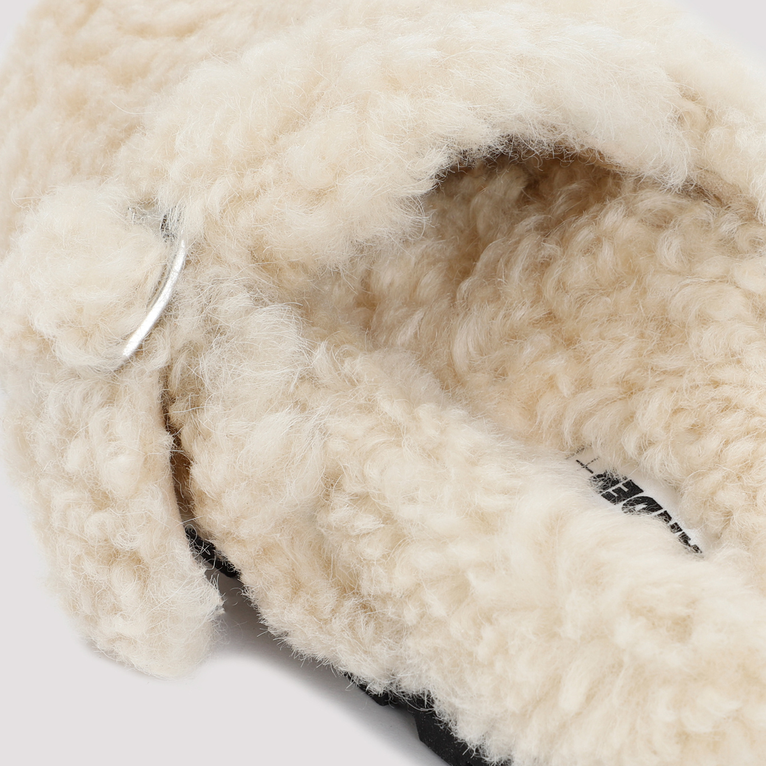 Jil Sander Off-white Single Buckle Loafers In Nude
