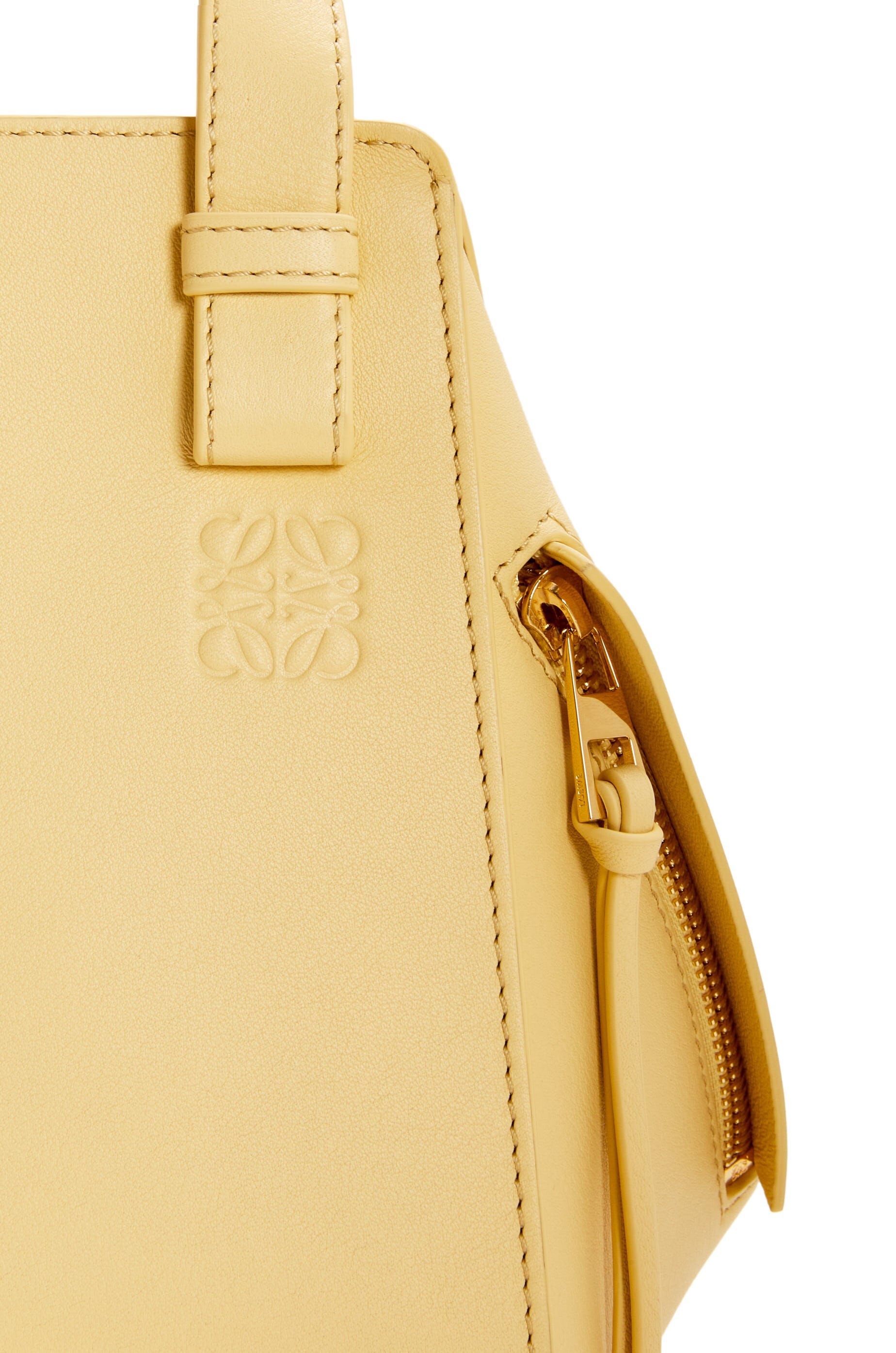 Loewe Hammock Logo Shoulder Bag In Nude