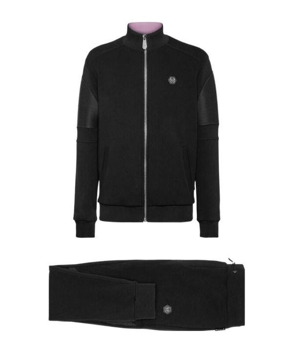 Philipp Plein Long-sleeved Sportswear And Trouser Sets In Black